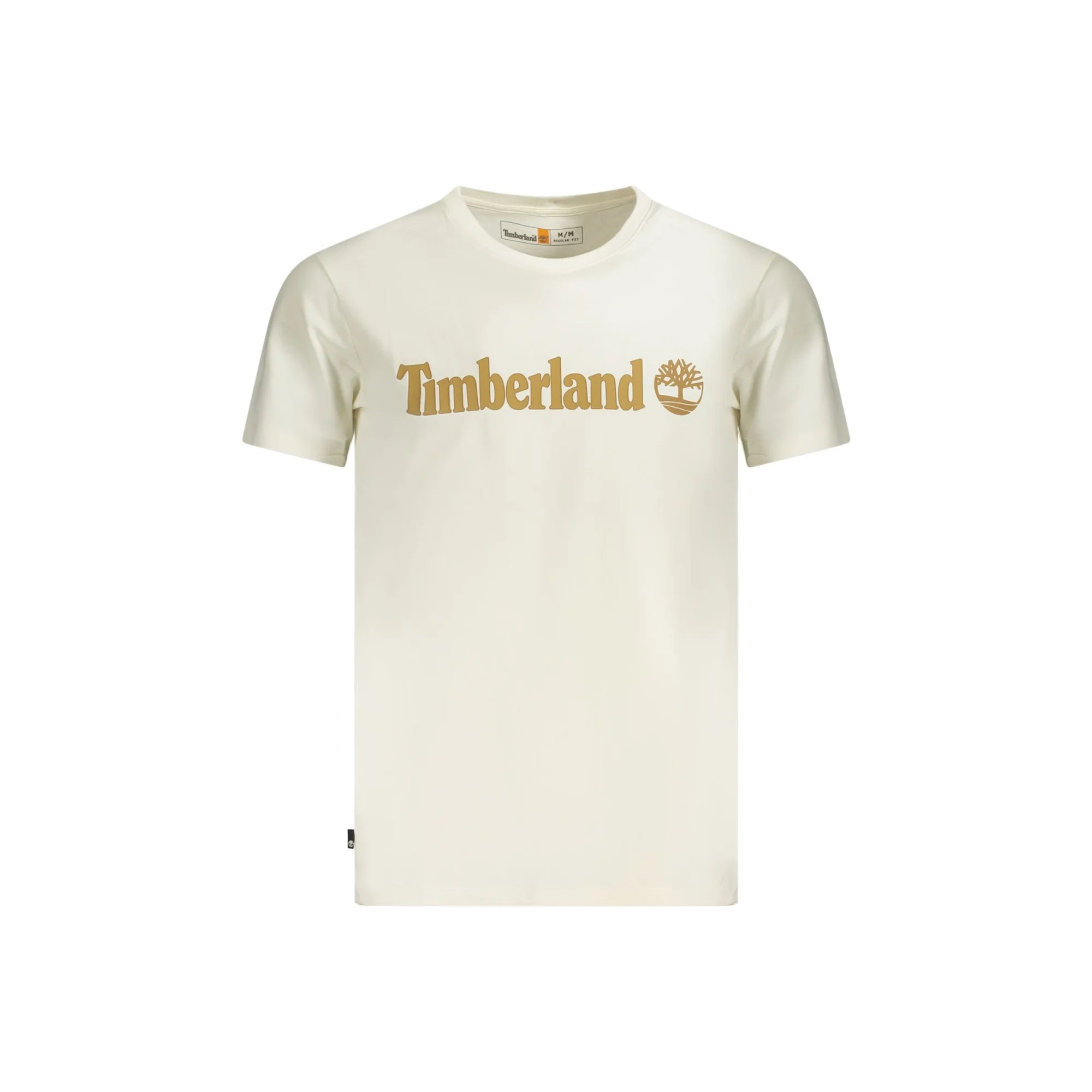 Timberland T-Shirt Maniche Corte Uomo Beige Stampa Logo - foto prodotto